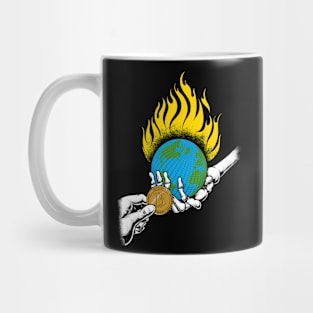 Hot bitcoin earth Mug